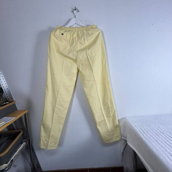 Pacific Coast Highway Women's Fade Out Straight Leg High Rise Pants Yellow 36 - Picture 2 of 9